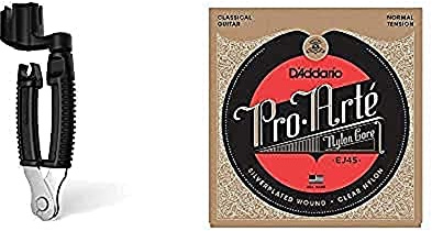 D'Addario Pro-Winder | ALL-IN-ONE-Werkzeug für Saitenwechsel+D'Addario Nylonsaiten für Konzertgitarre