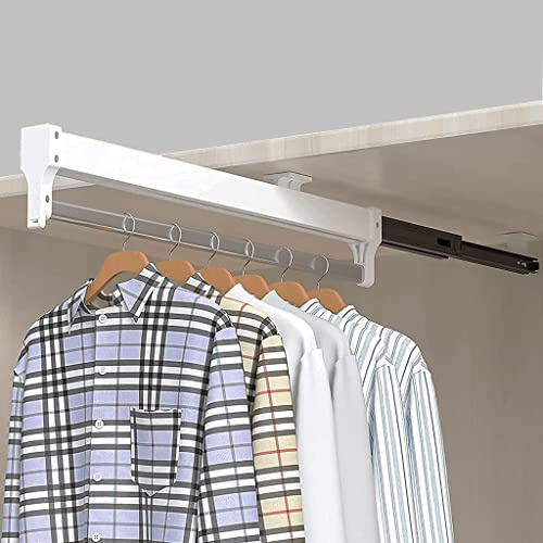 Ausziehbare Kleiderstange zum Herausziehen der Kleiderbügel Verstellbarer Kleiderschrank Kleiderstange-600mm