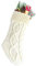 Meiwash Media de Navidad CalcetíN de Navidad CalcetíN de Navidad Colgante de áRbol de Navidad Bolsa de Dulces Grande Bolsa de Regalo Medias Decorativas de Regalo Chimenea Colgante (White, 46cm)