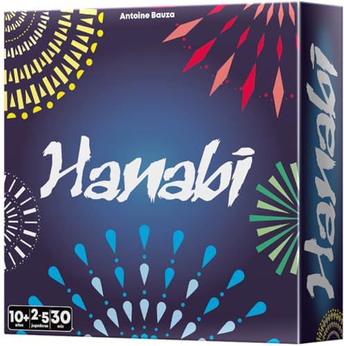Cocktail Games Hanabi, Juego de Mesa Cooperativo de Lógica y Memoria | Crea un Espectáculo de Fuegos Artificiales con Cartas, A Partir de 8 Años, De 2 a 5 Jugadores, 25 Minutos, Español