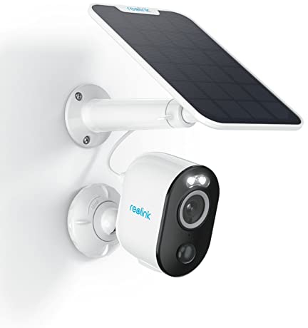 Reolink 4K Camera Exterieur sans Fil Solaire, 2,4/5GHz WiFi, Détection Personne/Véhicule/Animal, Vision Nocturne en Couleur, Audio Bidirectionnel, Étanche, Argus 3 Ultra+Panneau Solaire