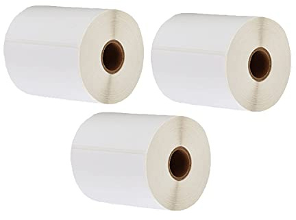 LEYF Etichetta autoadesive di spedizione 100mm x 150mm - anima da 3 pollice - 3 rotolo etichetta confezione x 370 pezzi per rotolo =1110 etichette - DHL-UPS-DPD,compatibile con Zebra