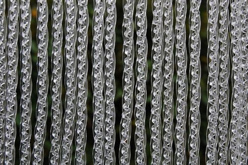 La Tenda Türvorhang Ostia 1 Fliegenvorhang Balkonvorhang Insektenvorhang Raumteiler transparent, Maße:100 x 230 cm