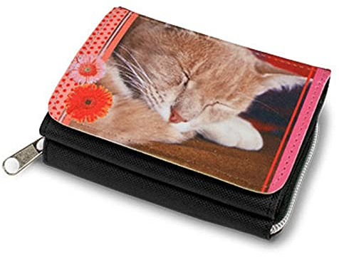 Geldbörse oder Geldbeutel mit Foto und Text selbst gestalten für Herren und Damen Magnetverschlussr Robustes Kunstleder Brieftasche Kinder-Portemonnaie mit Cover-Aufdruck | Portmonee