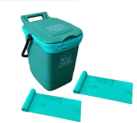 2 x Pack Of 10 30L Outdoor Compostable Food Waste Caddy Bags 100% Biodegradable Food Caddy Bin Liners
