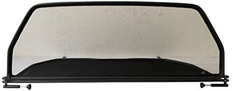 PureWind Windschott kompatibel mit VW Golf 3 Golf 4 Typ 1E7 Baujahr 1993-2002 (Schwarz) – Windschott Universal mit Schnellverschluss inkl. Tasche