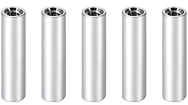 YOKIVE 5Stk Abstandshalter Abstandshalter Aluminum Runde Gerade Abstandshalter | Verhinderung Gelenk Verformung Toll für Robot Drone (Silber M3 20mm)