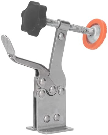 Stainless Steel Toggle Clamps for Woodworking - Heavy Duty Quick Release Hold Down Tools for Hinge Install, Non Slip Vertical Clamping Tool