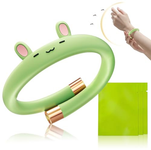 Allony Pulsera Mosquitos Niños, Pulsera Citronela,Pulsera Antimosquitos para Exteriores Cartucho de Repuesto Aceite Esencial en Barra (A)