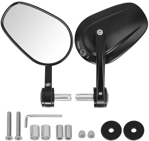 Esploratori Motorrad Universal spiegel für 7/8 (13-20mm) Motorrad Lenkerenden, kompatibel mit Rennsportmotorrad Scooter Straßenfahrrad und mehr