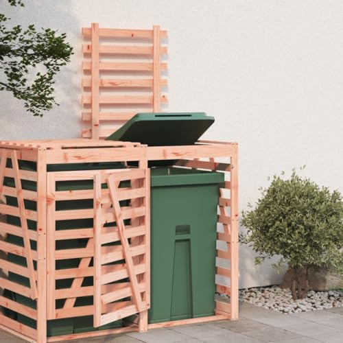 Kangmusi Erweiterung f¨¹r M¨¹lltonnenbox Massivholz Douglasie, kangmusi825112