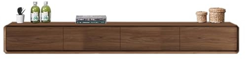 Schwebender TV-Ständer An Der Wand Montierte TV-Regale Mit Kabellöchern Auf Der Rückseite TV-Schrank Aufbewahrungsregal TV-Medienkonsole In Mehreren Farben Erhältlich(F,160 * 20 * 24CM)