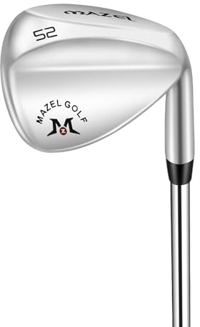 MAZEL Cuñas de golf forjadas para hombres y mujeres – Cuña de hueco de golf, cuña de arena, cuña de lobo, bunkers de escape y corta rápidamente golpes alrededor del verde, cuña de palo de golf de alto