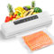 Vihoom Machine Sous Vide Alimentaire 5 en 1, Appareil Sous Vide Alimentaire avec Mode Sec et Humide, 10 Sacs Sous Vide Inclus, Emballeur Sous Vide la Cuisine et la Conservation, Blanc