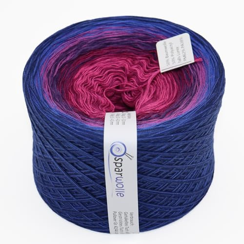 Bobbel zum Stricken und Häkeln hochwertigem Wicklung Größe wählbar Farbverlaufsgarn (Amorella 274, 4-fädig 1250m)