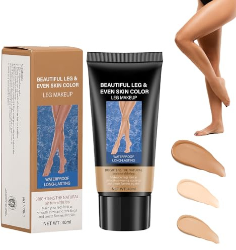 Körper Bein Make Up Wasserfest,Body Coverage Perfector Für Beine,Tattoo Make Up Cover,Tattoo-Abdeckung Für Bein- Und Körpernarben, Leicht Aufzutragen, Volldeckender Concealer（#3 Brown Color, 40ml）