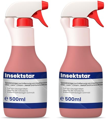 Mr. Perfect® Professioneller Insektenentferner Auto - 2x500ml I Auto & Motorrad Insektenentferner - Geeignet für Lack, Glas, Kunststoff & Chrom I Lackschonender Insektenreiniger, Vorreiniger