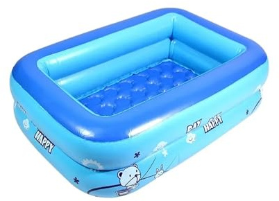 Piscina Gonfiabile Bambini Piscina gonfiabile quadrata Piscina gonfiabile for esterni Grande piscina for esterni for la casa(2-80cm)