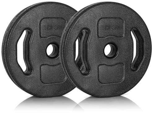 Ultrasport uppsättning med hantelskivor 20 kg, svart