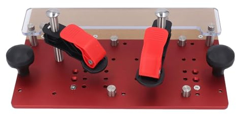 Spacnana Piastra di Spinta per Incisore Invertita, in Alluminio Dal Design Confortevole e verticalità Regolabile per Fresatrici e Seghe Banco