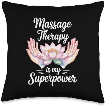 Massage Therapist Massage Therapy is My Superpower Throw Pillow
