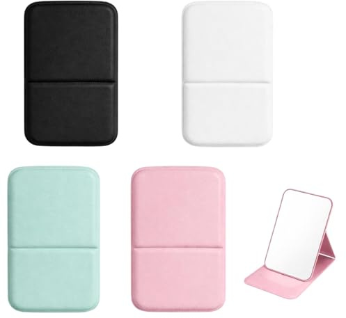 Taschenspiegel Klappbar, 4 StüCk Reisespiegel Klappbar Tragbar Und Faltbar, Handspiegel Super Hd Faltbarer Spiegel Mit Kortikale Schale FüR Unterwegs Handtasche Reise, Faltbarer Kosmetikspiegel