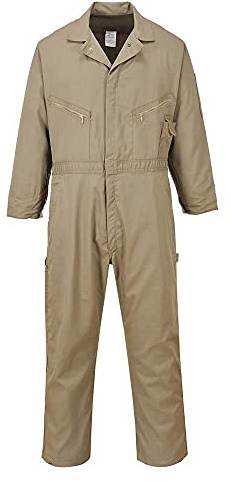 Portwest DUBAI BAUMWOLL-OVERALL, Größe: S, Farbe: Khaki, C812KHRS, Small