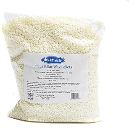 Mouldmaster Soy Pillar Candle Wax Pellets 3kg, SOYA