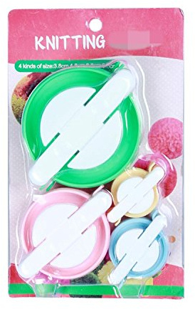 Pom pom set, kit per DIY pompon Maker Fluff Ball Weaver Maker for Fluff sfera Weaver ago fai da te in maglia Craft Tool set decorazione, confezione da 4