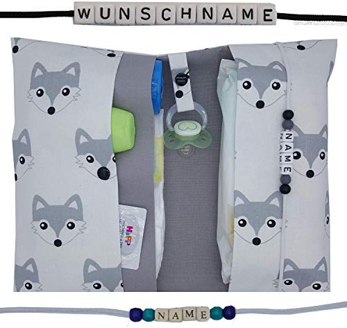 Große Windeltasche XXL mit Name Wickeltasche