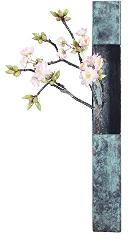 XXSC-ZC Kreativ entworfene Kupferwand-hängender Blütenständer, eine Vase aus Kupfer und mit antiken Methoden geschmiedet, geeignet für getrocknete Blumen