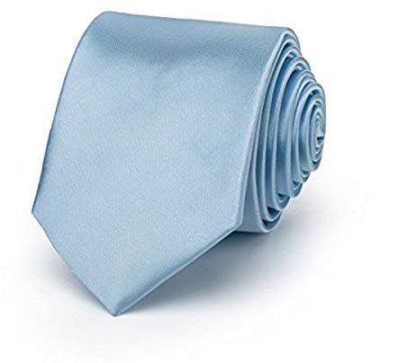 Sambora K-02 TRENDY SKINNY TIE/Modische schmale dünne Krawatte - BLUE - Party Business Schlips Handmade Smoking Anzug test