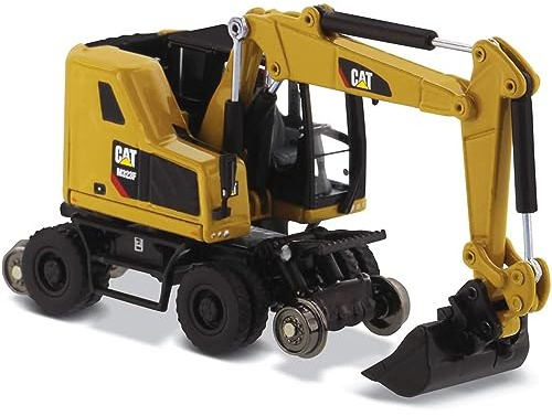 Caterpillar Diecast Masters 85656 - Excavateur à Deux Voies sur Voie M323F, échelle 1/87, env. 9,5 x 3,4 x 4,6 cm, à partir de 14 Ans