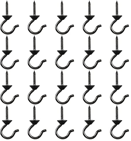 INCREWAY Deckenhaken, Vintage-Deckenhaken, Schraubhaken, Mehrzweck-Wand-Schraubhaken für Schlafzimmer, Küche, 20 Stück