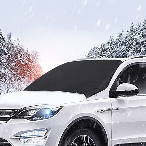 Aoreun Protector de Parabrisas, Protector Parabrisas Hielo, Magnético Cubierta de Parabrisas, Coche Protege de Nieve, Hielo, Escarcha, UV, Funda Plegable Parabrisa Delantero Universal - 206 * 116cm