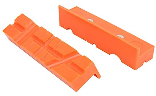Multipurpose Vise Jaw Pad, Protector Jaw Vise Protective Pad 1 Set Protector Jaw TPU Magnetic Vise Protective Pad Clamp Tool Accessories 4.5in 6in Fit Wide Array of Vices (4.5)