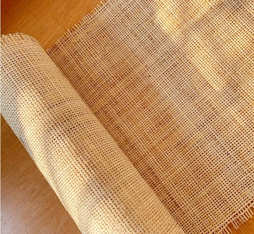 Generisch Wiener Geflecht Rattan Meterware, 60 x 200cm, Natürliches Rattan, Einfarbig, Geflochten, DIY Deko Stuhl Upcycling-Möbel