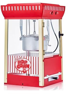 RUNZE765Z Máquina de Palomitas Máquina for Hacer Palomitas de maíz Nostalgia, hervidor de Agua Profesional for Mesa, Hace Palomitas de maíz Vintage Palomitero