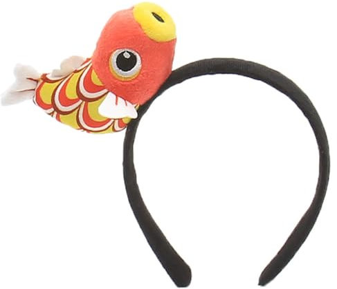 Adrosstoller Dibujos animados carpa pez pelo aro fiesta cumpleaños tocados maquillaje diadema decoración para el pelo