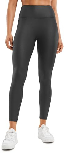 CRZ YOGA Butterluxe Leggings Similicuir Mat - 64/71cm | Pas de Couture Devant, Extrêmement Doux, Compression Douce, Quotidien, Taille Haute, pour Femmes