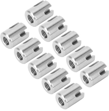 Abrazaderas para Cables Cruzados de Cuerda de Alambre, Abrazaderas de Acero Inoxidable, Accesorios para Cubiertas de Barandillas de Acero Inoxidable, Fijación de Cables 20
