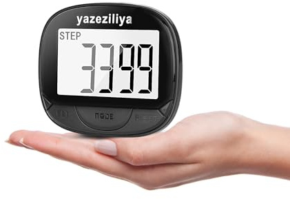 Pedometers,Simple Clip-on Pedometer for Walking, Running Steps and Miles,trispor Counter for Timing and Calorie Counting,Small Step Tracker for Women, Men, Kids and Seniors.
