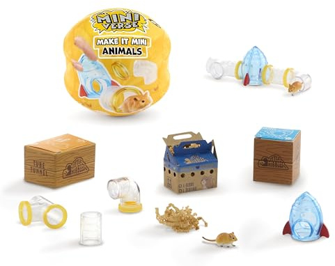 MGA's Miniverse Make It Mini Animals Series 2 - Incluye 1 Figura de Animal con Accesorios, Mini Coleccionables, 8 para coleccionar, para coleccionistas y niños Mayores de 8 años