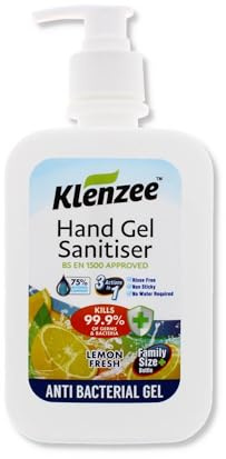 Lettuce Eat ® Pack Of 4 500ml Hand Sanitiser 70% Alcohol Gel Lemon Fresh Scent (Pack Of 4)