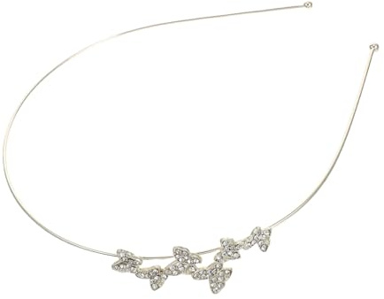 Mikikit Diadema de Gemas de Imitación Adorno Cabeza Elegante Tocado Exquisito para Mujer para Eventos de Día