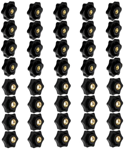 40 Stück Sterngriffmutter M6 Flügelmutter M6 Äußerer Durchmesser 32mm Flügelmutter Es Gibt Zwei Arten Sackloch Und Durchgangsloch Für Werkzeugmaschinen Maschinen Und Anlagen