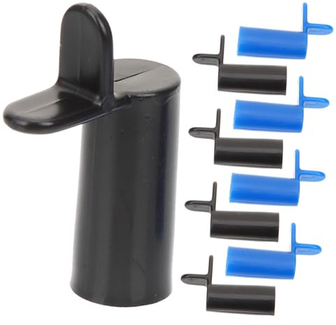 Alipis 10 Stück Teiliges Pool Queue Brücke mit Stabilem Cue Halter Rutschfestem Bridge Head Professionelles Billard Zubehör für Snooker und Pool Leichter in Schwarz und Blau