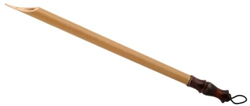 Gatuida Pluma de Caligrafía de Madera Natural para Práctica Artística Punta Plana Inclinada Izquierda y Derecha Modelo 1 Pincel Japonés para Escritura y Dibujo Herramienta Ligera