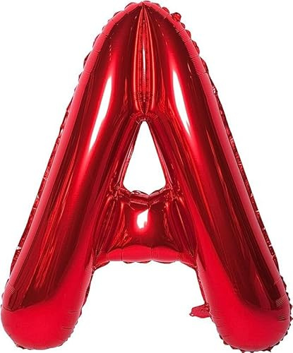 100cm Rot Folienballon Buchstabe A（40 Zoll）für Dekoration Ballon Geburtstag, Hochzeit, Party und so weiter- (Buchstabe A)
