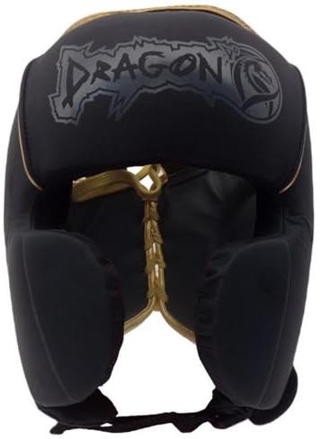 DragonDo 11746-P Casque de boxe avec protection des joues - Casque de sparring professionnel pour kickboxing, muay thai, MMA et arts martiaux - Protection de la tête absorbant les chocs pour homme et